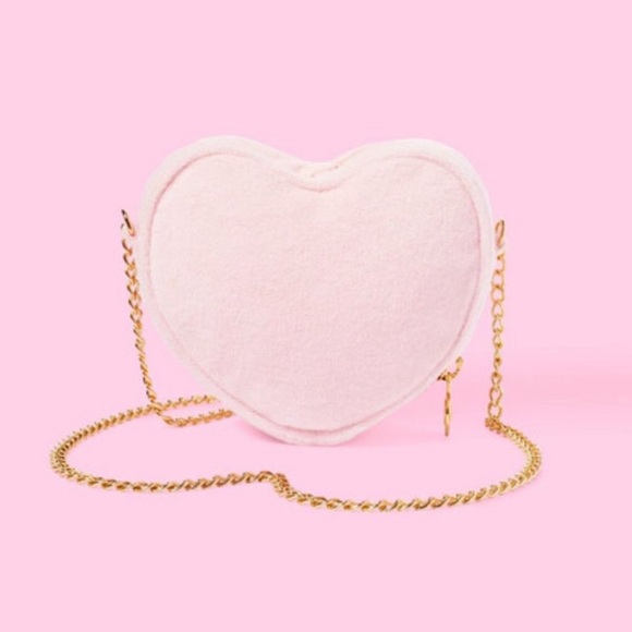 Stoney Clover Lane Handbags - Pink Terry Cloth Heart Crossbody Bag - Stoney Clover Lane x Target